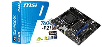 MSI Computer Corp. 760GM-P23 (FX) AMD 760G + SB710 Micro ATX DDR3 1333 AMD - AM3+ Motherboard