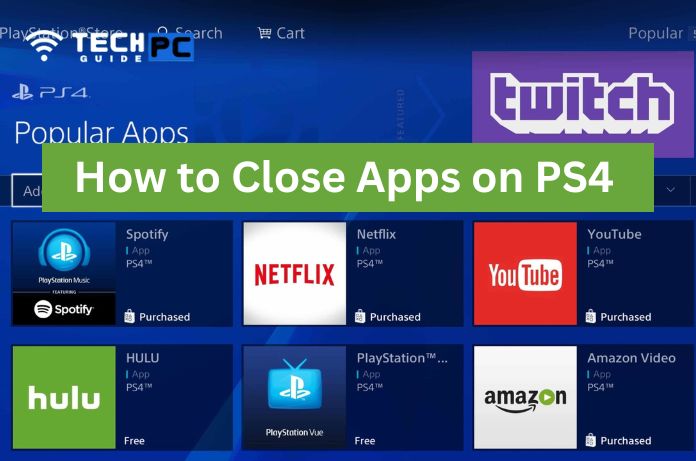 how to close apps on ps4