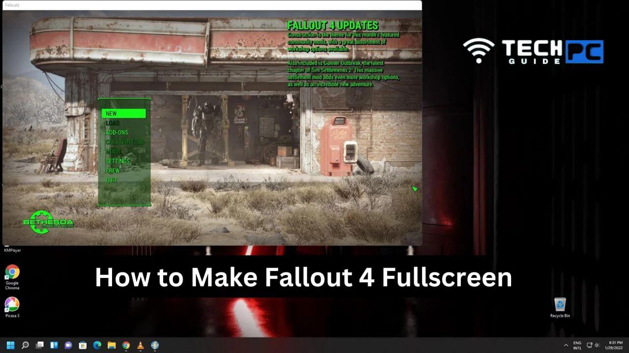 how to make fallout 4 fullscreen