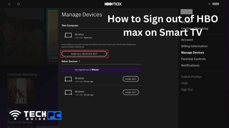 How to Sign out of HBO Max on Smart TV [2023 Guide]