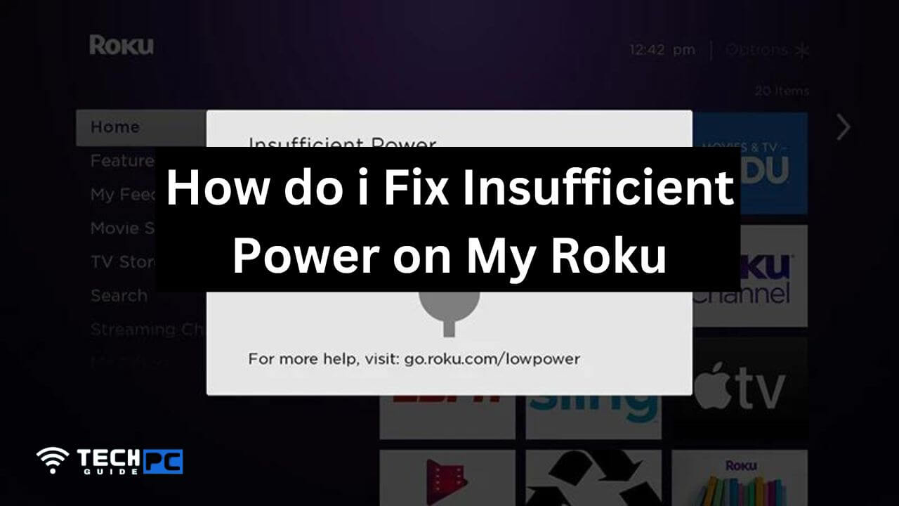 How Do i Fx Insufficient Power on my Roku